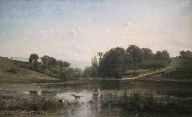 Charles-François Daubigny, The Pond at Gylieu, 1853.