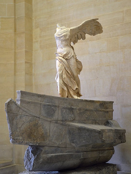 The Winged Victory of Samothrace.