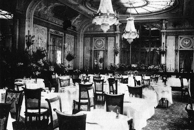 The interior of Ciro’s restaurant in Paris.
