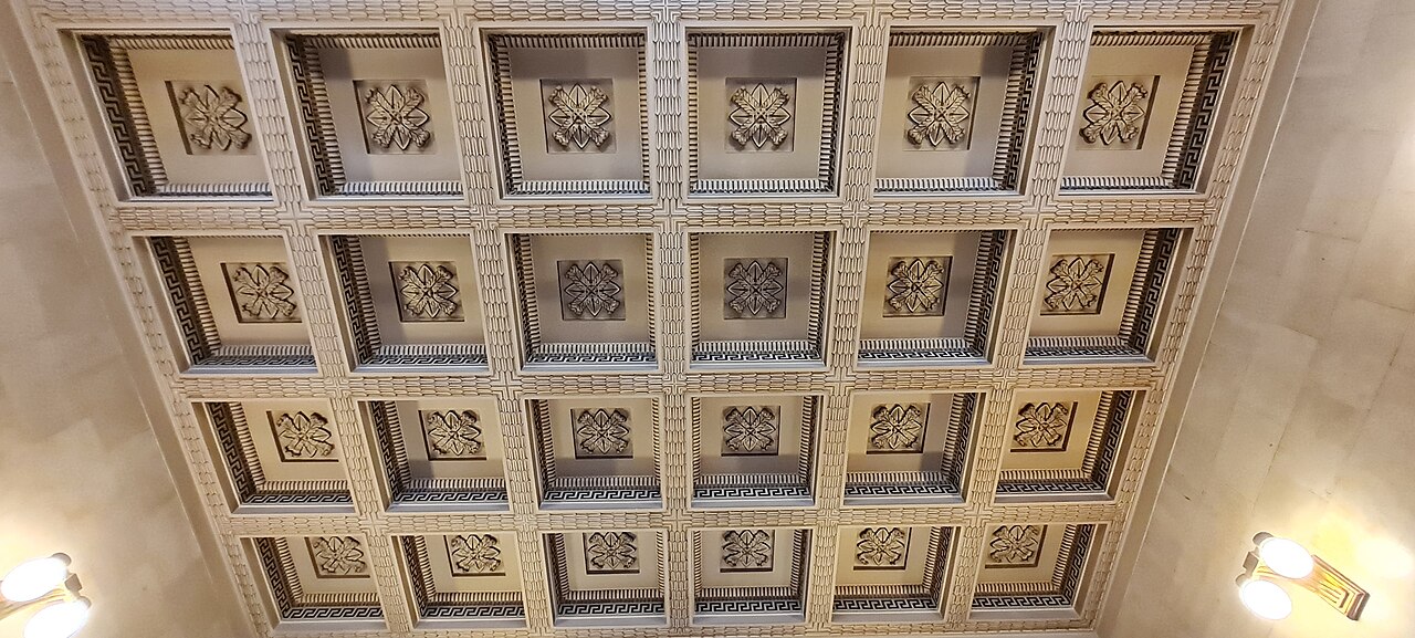 Coffered ceiling, Stock Exchange Pallace, Zagreb.
