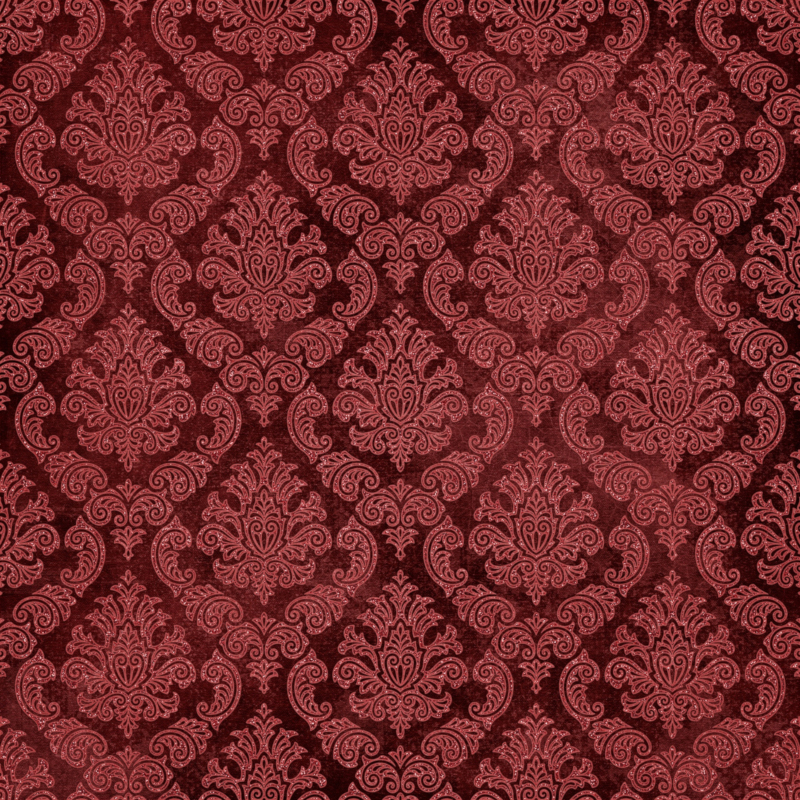 A red damask design.
