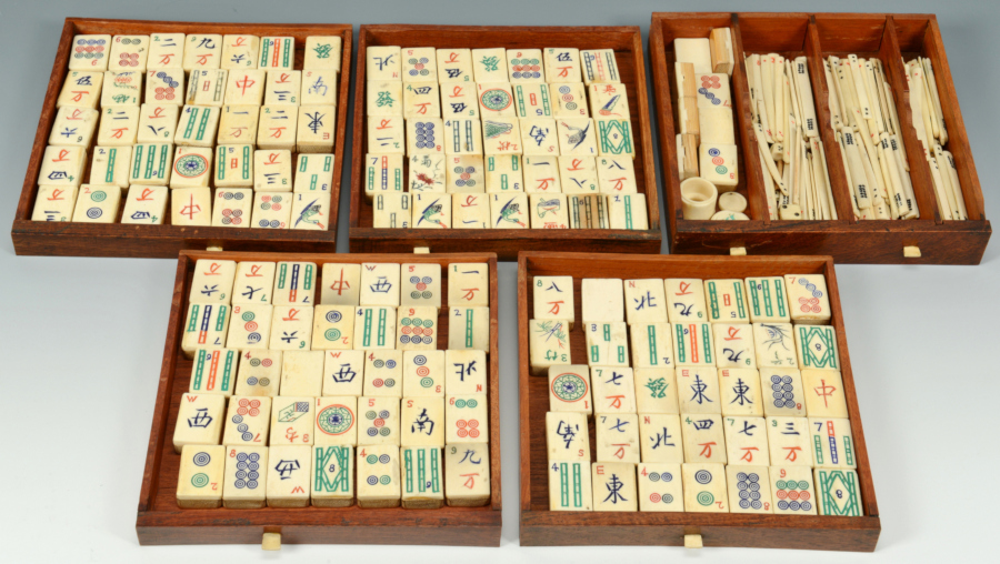 Ivory Mah Jongg Set, c. 1925.
