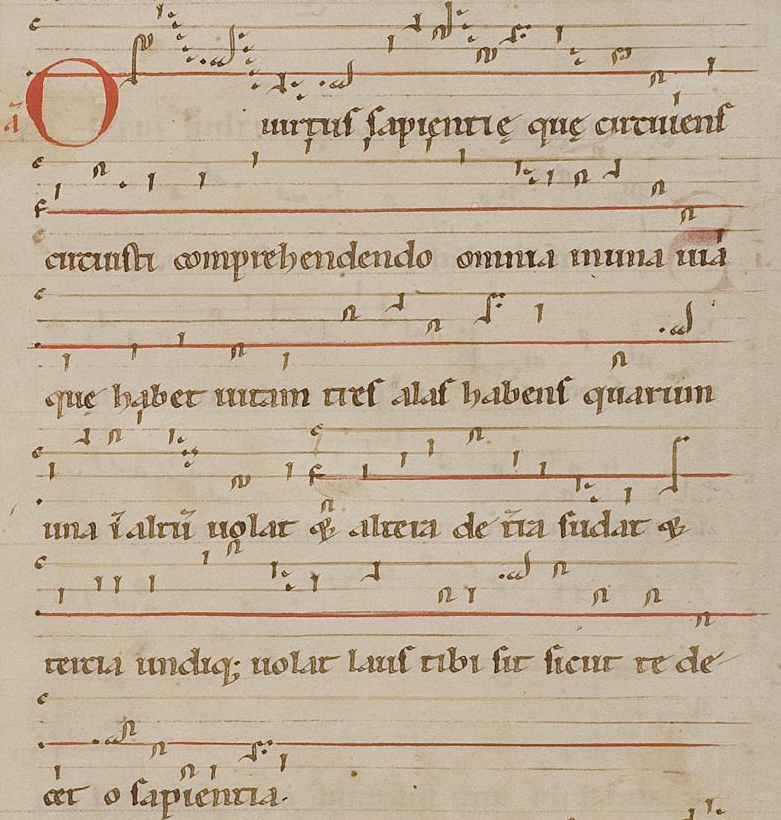O Virtus as it is seen in the Wiesbaden Codex.